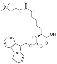 Structure of FMOC-LYS(TEOC)-OH