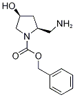 Structure of (2S,4S)-benzyl 2-(aminomethyl)-4-hydroxypyrrolidine-1-carboxylate