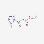 Structure of ethyl 3-(1-methyl-1H-imidazol-2-yl)-3-oxopropanoate