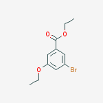 Structure of ethyl 3-bromo-5-ethoxybenzoate