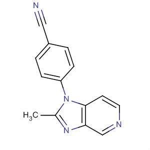 Structure of Benzonitrile, 4-(2-methyl-1H-imidazo[4,5-c]pyridin-1-yl)-