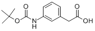 Structure of 3-Aminophenylacetic acid, N-BOC protected
