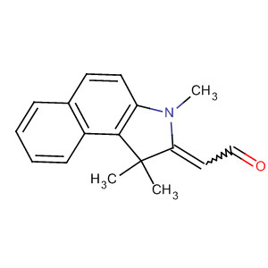 Structure of Acetaldehyde, (1,3-dihydro-1,1,3-trimethyl-2H-benz[e]indol-2-ylidene)-