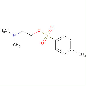 Benzenesulfonic acid, 4-methyl-, 2-(dimethylamino)ethyl ester结构式