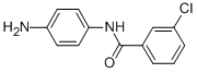 N-(4-氨基苯基)-3-氯-苯甲酰胺结构式