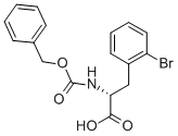 2-溴-N-(苄氧羰基)-DL-苯丙氨酸结构式