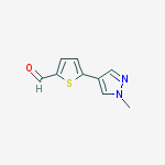 Structure of 5-(1-methyl-1H-pyrazol-4-yl)thiophene-2-carbaldehyde