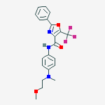 Structure of N-[4-[(2-Methoxyethyl)methylamino]phenyl]-2-phenyl-5-(trifluoromethyl)-4-oxazolecarboxamide