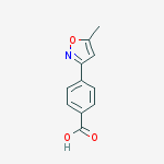 Structure of 4-(5-methyl-3-isoxazolyl)Benzoic acid