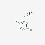 2-(5-bromo-2-methylphenyl)acetonitrile结构式