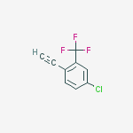 Structure of 4-CHLORO-1-ETHYNYL-2-(TRIFLUOROMETHYL)-BENZENE