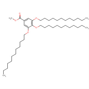 Structure of Benzoic acid, 3,4,5-tris(dodecyloxy)-, methyl ester