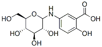 N-glucopyranosyl-5-aminosalicylic acid结构式