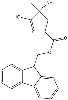 Structure of (R)-2-((((9H-Fluoren-9-yl)methoxy)carbonyl)amino)-2-methylbutanoic acid