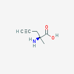 Structure of (S)-a-Propargylalanine, (S)-2-Amino-2-methyl-4-pentynoic acid (>98%, >98%ee)