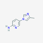 Structure of 5-(4-methyl-1H-imidazol-1-yl)pyridin-2-amine