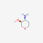 Structure of (3s,4r)-3-methoxyoxan-4-amine