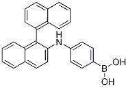 Structure of Boronic acid, B-[4-(1-naphthalenyl-2-naphthalenylaMino)phenyl]-