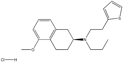 Structure of N-Propyl-N-[(2S)-1,2,3,4-tetrahydro-5-methoxy-2-naphthalenyl]-2-thiopheneethanamine hydrochloride