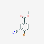 Methyl 4-bromo-3-cyanobenzoate结构式