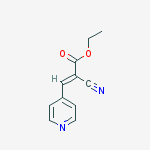 Ethyl 2-cyano-3-(4-pyridinyl)acrylate结构式