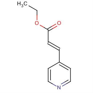 Structure of 2-Propenoic acid, 3-(4-pyridinyl)-, ethyl ester, (2E)-