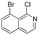 Structure of 8-Bromo-1-chloroisoquinoline