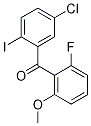 (5-氯-2-碘-苯基)-(2-氟-6-甲氧基-苯基)-甲酮结构式
