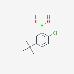 Structure of 5-tert-butyl-2-chlorophenylboronic acid
