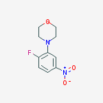 Structure of 4-(2-fluoro-5-nitrophenyl)morpholine