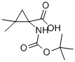 Structure of BOC-1-AMINO-2,2-DIMETHYLCYCLOPROPANECARBOXYLIC ACID