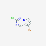 Structure of 5-bromo-2-chloropyrrolo[2,1-f][1,2,4]triazine