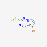 Structure of 5-bromo-2-methylsulfanylpyrrolo[2,1-f][1,2,4]triazine
