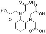 反-1,2-二氨基环己烷-N,N,N,N-四乙酸单水合物结构式