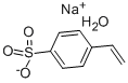 Structure of 4-STYRENESULFONIC ACID, SODIUM SALT HYDR ATE