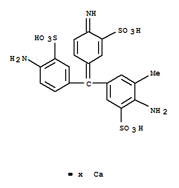 Structure of ACID FUCHSIN  CALCIUM SALT  CERTIFIED