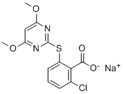 Structure of Pyrithiobac-sodium