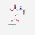 Structure of D-Glutamic acid, N-acetyl-,5-(1,1-dimethylethyl)ester