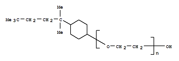 Structure of OCTYLPHENYLPOLYETHYLENE GLYCOL