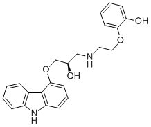 (R)-(+)-O-DESMETHYLCARVEDILOL结构式