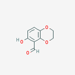 6-HYDROXY-2,3-DIHYDROBENZO[B][1,4]DIOXINE-5-CARBALDEHYDE结构式