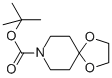 4,4-(乙烯二氧基)-1-叔丁氧羰基哌啶结构式
