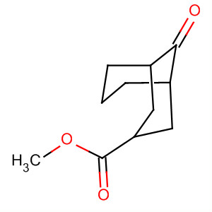 Bicyclo[3.3.1]nonane-3-carboxylic acid, 9-oxo-, methyl ester结构式
