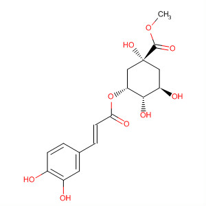 Cyclohexanecarboxylic acid,3-[[(2E)-3-(3,4-dihydroxyphenyl)-1-oxo-2-propenyl]oxy]-1,4,5-trihydroxy-,methyl ester, (1R,3R,4S,5R)-结构式