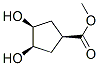 Structure of CYCLOPENTANECARBOXYLIC ACID 3,4-DIHYDROXY-,METHYL ESTER,(1A,3SS,4SS)-