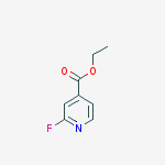 2-fluoro-4-Pyridinecarboxylic acid ethyl ester结构式