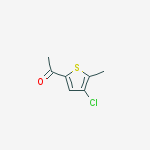 1-(4-chloro-5-methylthiophen-2-yl)ethanone结构式