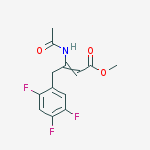 Structure of Methyl 3-acetamido-4-(2,4,5-trifluorophenyl)but-2-enoate