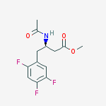 Structure of (R)-methyl 3-acetamido-4-(2,4,5-trifluorophenyl)butanoate