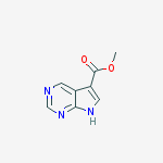 Methyl 7h-pyrrolo[2,3-d]pyrimidine-5-carboxylate结构式